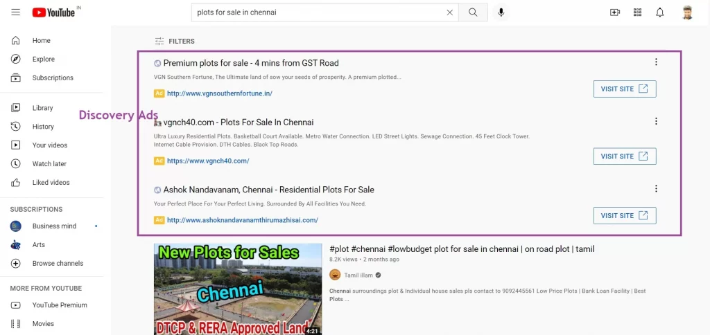 YouTube Discovery Ads