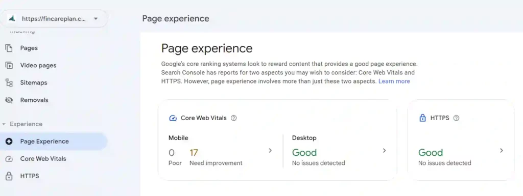 Google Page Experience