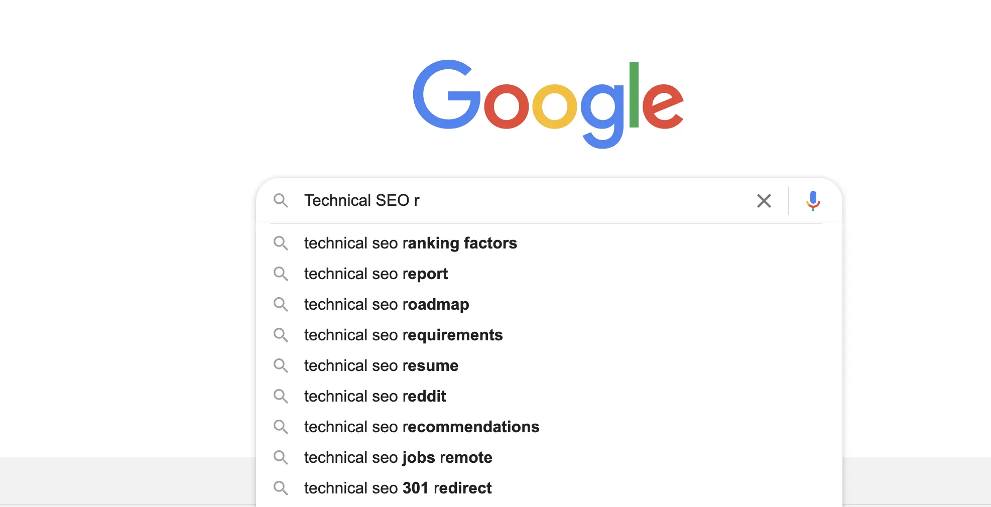 Search Term Followed by Space and a Letter - Google Autocomplete