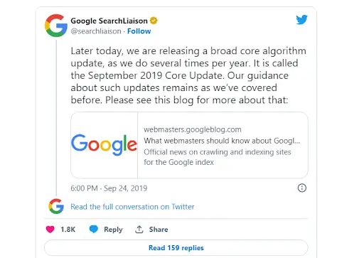 Google-Core-Update-September-2019