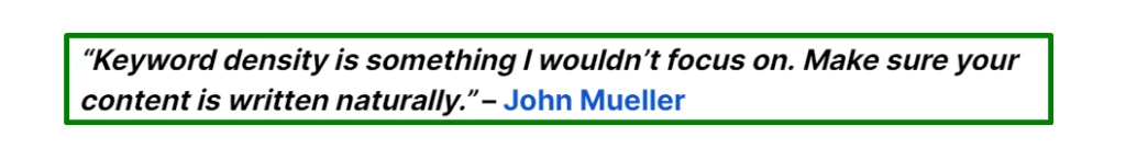 John-mueller-says-on-Keyword-Density